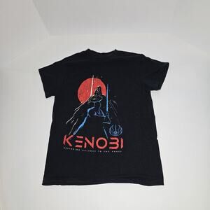 Star Wars Kenobi Restoring Balance To The Force Black T-Shirt Men’s Size Small